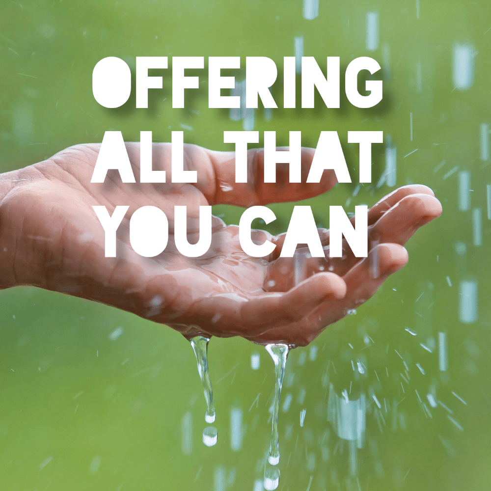 Offering All That You Can