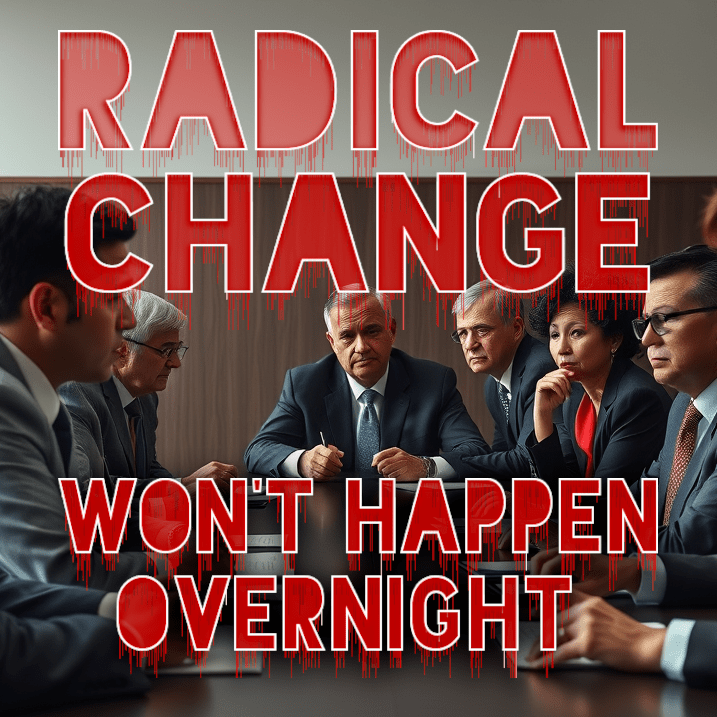 Radical Change Won't Happen Overnight