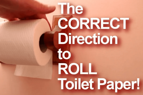 The Correct Direction to Roll Toilet Paper