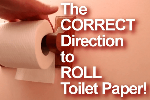 The Correct Direction to Roll Toilet Paper