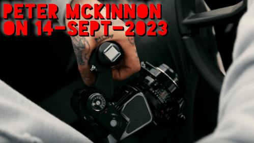 Frame from Peter McKinnon's 14-Sept-2023 Vlog