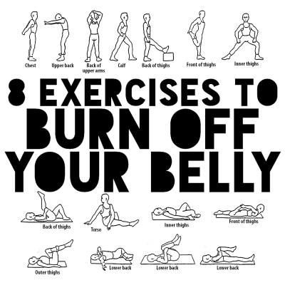 8 Exercises to Burn off Belly Fat