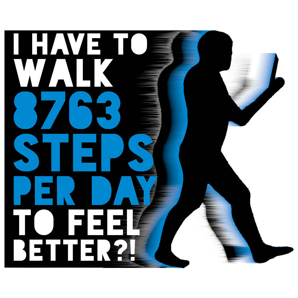 Walk 8763 Steps Per Day to Feel Better?!